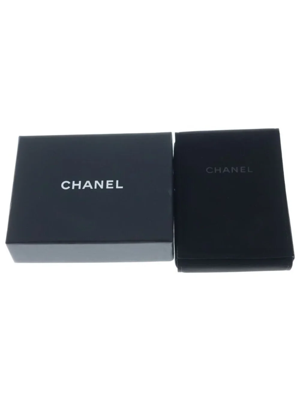 Chanel CC Logo Chain Necklace Silver